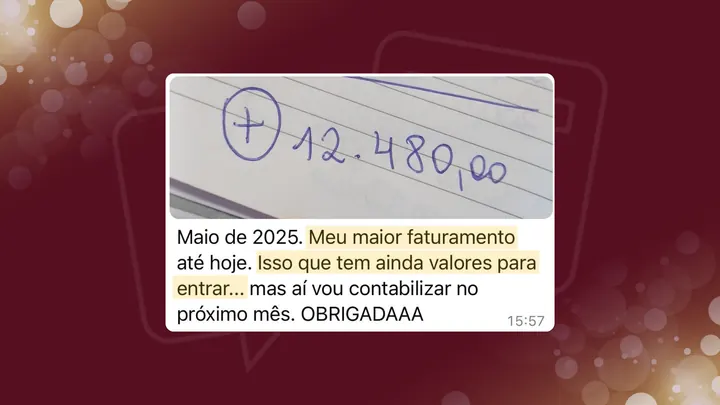 Resultado real de aluna 8
